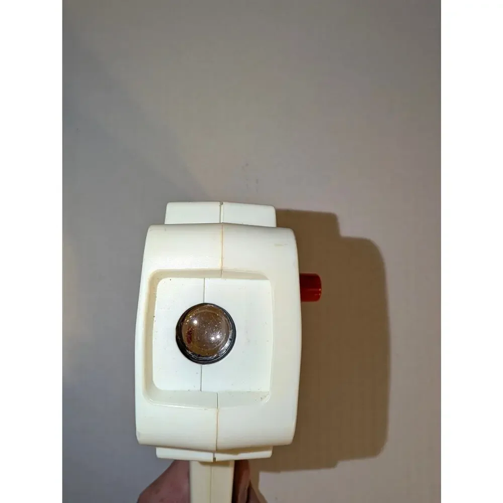 Vintage 1970's Fisher Price Movie Viewer 2 Cartridges Numbers Letters Works